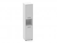 Шкаф 4 узкий закрытый, с нишей Персона Грата Deka 10.19.12Л Белый