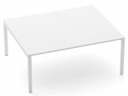 Стол для переговоров Персона Грата Deka П-обр.каркас 71.145.18 Белый