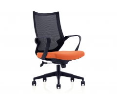 Кресло офисное Спэйс LB Черный/Оранжевый