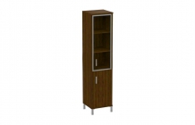 Стеллаж стекло в раме Skyland В431.4 L Орех Даллас