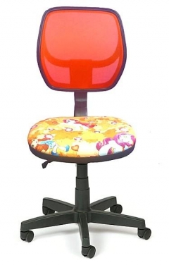 Детское компьютерное кресло LB-C05 Сетка оранжевая / Пони