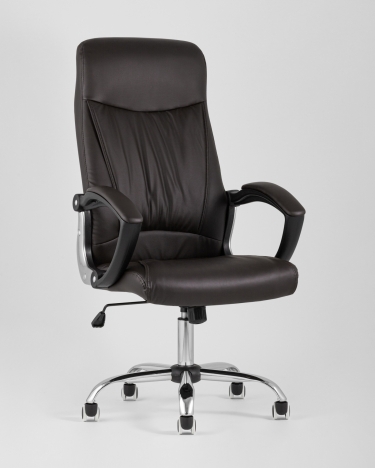 Кресло руководителя Stool Group TopChairs Tower Коричневое