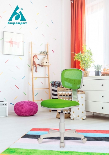 Кресло детское Бюрократ Бюрократ CH-W299/SD/TW-18 Салатовый