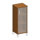 Стеллаж стекло тонированное Skyland В421.8 L Орех Даллас