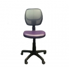 Детское компьютерное кресло LB-C05 Черная сетка / Фиолетовый кожзам