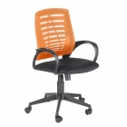 Кресло Китай Ирис Черно-оранжевое Черный пластик