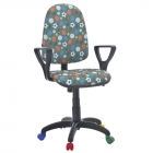 Кресло Китай Престиж KIDS Кораблики Черный пластик