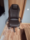Кресло руководителя Бюрократ _Aura/Brown Л