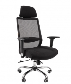 Кресло для руководителя CHAIRMAN 555 LUX Черный