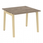 Стол переговорный 1 столешница Рива ONIX WOOD OW.PRG-1.1 Тиквуд Темный/Светлый