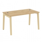 Стол рабочий руководителя Рива ONIX WOOD OW.SRR-3.8 Тиквуд Светлый/Светлый