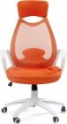 Кресло для руководителя CHAIRMAN 840 white Акрил оранжевый