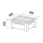 Стол журнальный Витра Агат 30.10 Сосна Астрид Ваниль
