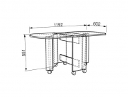 Стол журнальный Мебельсон Модуль 03 Венге