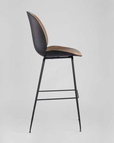 Стул барный Stool Group Beetle Lite PU со спинкой Бежевый