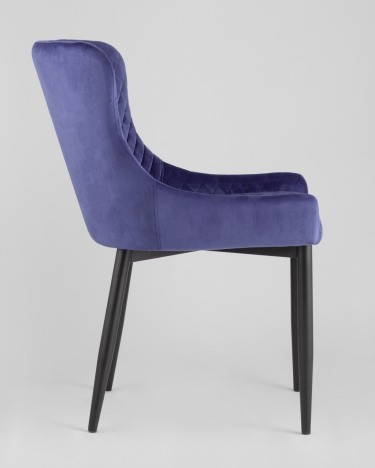 Стул мягкий Stool Group Ститч Синий