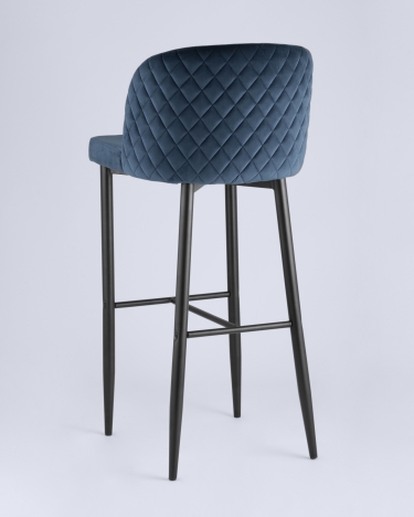 Барный стул Stool Group Оскар велюр Сине-зеленый