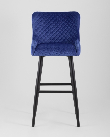 Стул барный Stool Group Ститч велюр Синий
