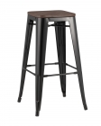 Стул барный Stool Group TOLIX WOOD Черный
