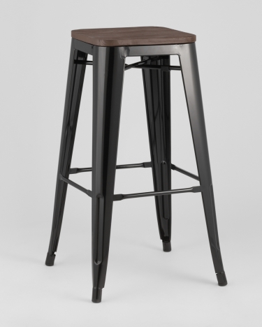 Стул барный Stool Group TOLIX WOOD Черный