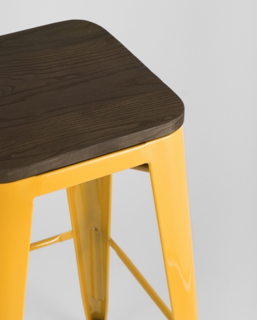 Стул барный Stool Group TOLIX WOOD Желтый