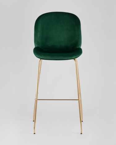 Стул барный Stool Group Beetle Lite PU со спинкой Изумрудный