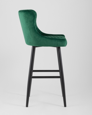 Стул барный Stool Group Ститч велюр Изумрудный