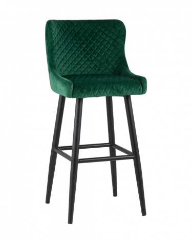 Стул барный Stool Group Ститч велюр Изумрудный