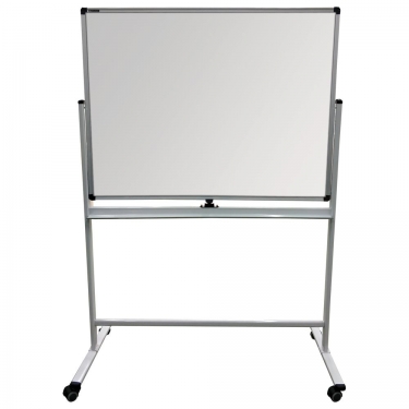 Доска для мела/магнитно-маркерная 2-сторонняя BRAUBERG BRAUBERG PREMIUM на стенде 90х120 см Зеленая-белая