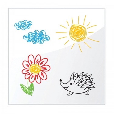 Доска магнитно-маркерная стеклянная BRAUBERG BRAUBERG 45х45 см Белая