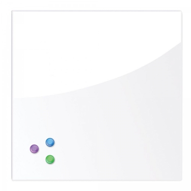 Доска магнитно-маркерная стеклянная BRAUBERG BRAUBERG 45х45 см Белая