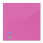 Доска магнитно-маркерная стеклянная BRAUBERG BRAUBERG 45х45 см Розовая