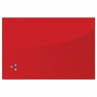 Доска магнитно-маркерная стеклянная BRAUBERG 60х90 см Красная