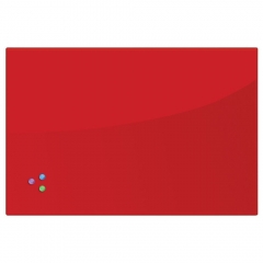 Доска магнитно-маркерная стеклянная BRAUBERG 60х90 см Красная