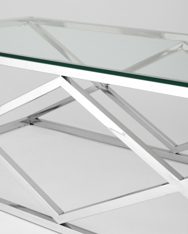 Стол журнальный Stool Group ИНСИГНИЯ 120x60 Серебро