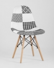 Стул Stool Group Eames DSW Пэчворк Черно-белый