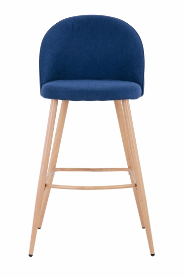 Барный стул Stool Group Лион Синий шенилл