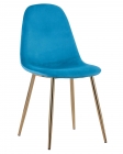 Стул Stool Group Валенсия велюр золотые ножки Аквамарин