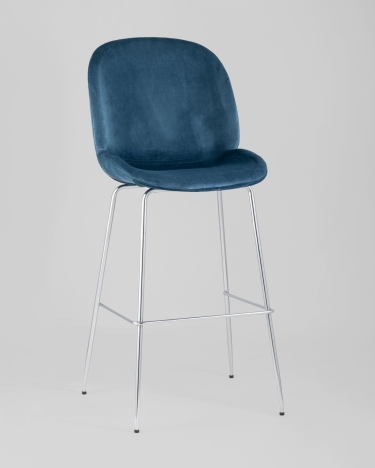 Стул барный Stool Group Beetle хромированные ножки Маренго
