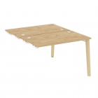 Стол-приставка двойной к опорным элементам Рива ONIX WOOD OW.D.SPR-2.7 Тиквуд Светлый/Светлый