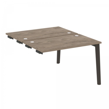 Стол-приставка двойной к опорным элементам Рива ONIX WOOD OW.D.SPR-2.7 Тиквуд Темный/Темный