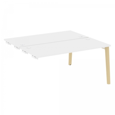 Стол-приставка двойной к опорным элементам Рива ONIX WOOD OW.D.SPR-4.7 Белый Бриллиант/Светлый