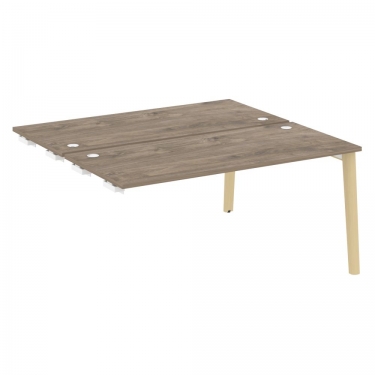 Стол-приставка двойной к опорным элементам Рива ONIX WOOD OW.D.SPR-4.7 Тиквуд Темный/Светлый