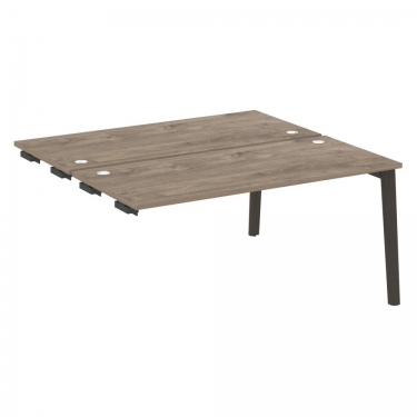 Стол-приставка двойной к опорным элементам Рива ONIX WOOD OW.D.SPR-4.7 Тиквуд Темный/Темный