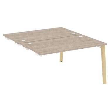 Стол-приставка двойной к опорным элементам Рива ONIX WOOD OW.D.SPR-3.8 Дуб Аттик/Светлый