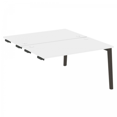 Стол-приставка двойной к опорным элементам Рива ONIX WOOD OW.D.SPR-3.8 Белый Бриллиант/Темный