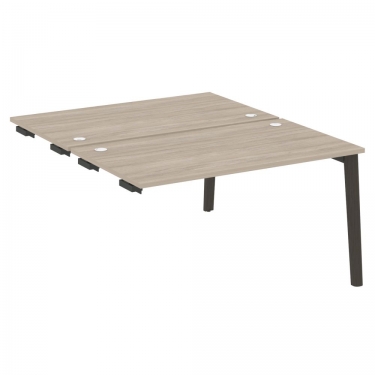 Стол-приставка двойной к опорным элементам Рива ONIX WOOD OW.D.SPR-3.8 Дуб Аттик/Темный