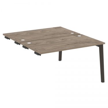 Стол-приставка двойной к опорным элементам Рива ONIX WOOD OW.D.SPR-3.8 Тиквуд Темный/Темный