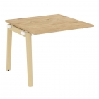 Проходной наборный элемент переговорного стола Рива ONIX WOOD OW.NPRG-1 Тиквуд Светлый/Светлый