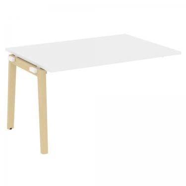 Проходной наборный элемент переговорного стола Рива ONIX WOOD OW.NPRG-3 Белый Бриллиант/Светлый